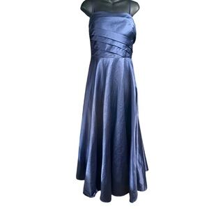 JJ’s House Satin Royal Blue A Line Gown Formal Dress